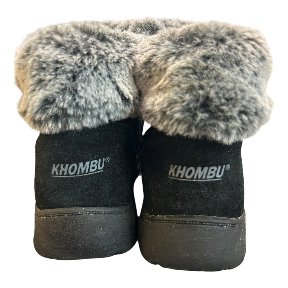 Khombu Women's Jessica Ankle Boots Faux Fur Shearling Lining size 9 - Picture 8 of 11